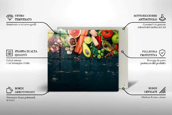 Copertura piano induzione Frutta e verdura