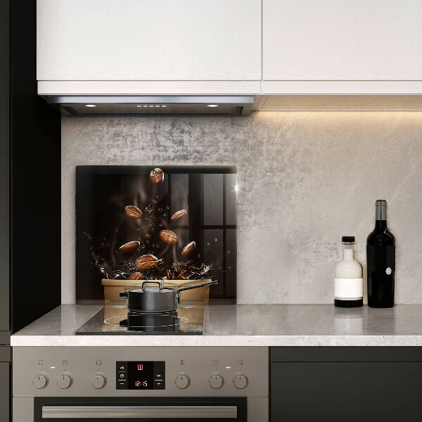 Copertura piano induzione Chicchi di caffè caldi