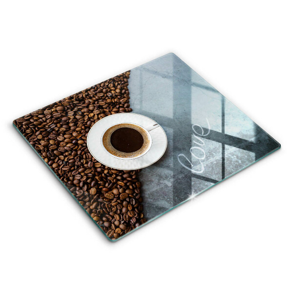 Copertura piano induzione Chicchi e tazza di caffè