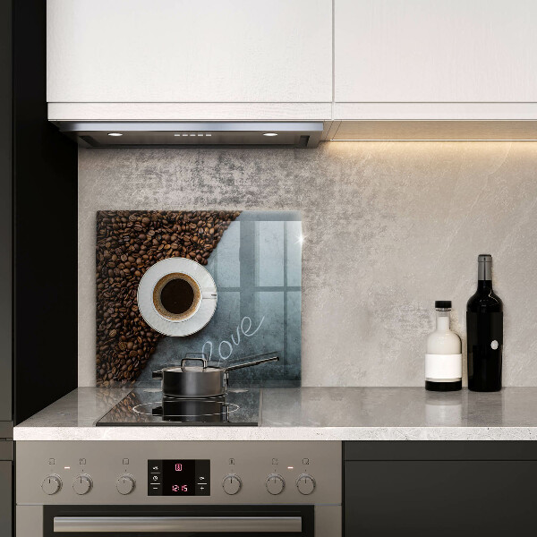 Copertura piano induzione Chicchi e tazza di caffè