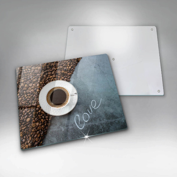 Copertura piano induzione Chicchi e tazza di caffè