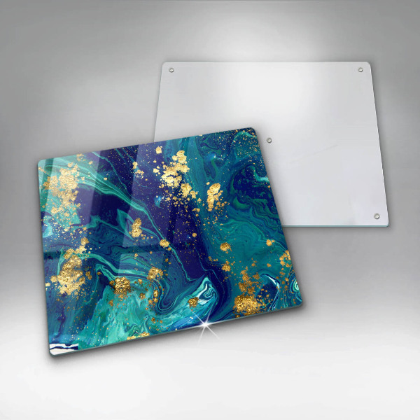 Copri piano cottura Astrazione con l'oro