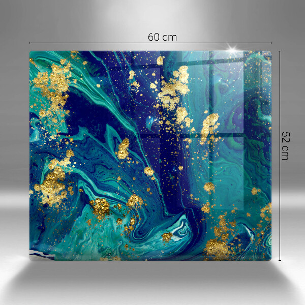 Copri piano cottura Astrazione con l'oro