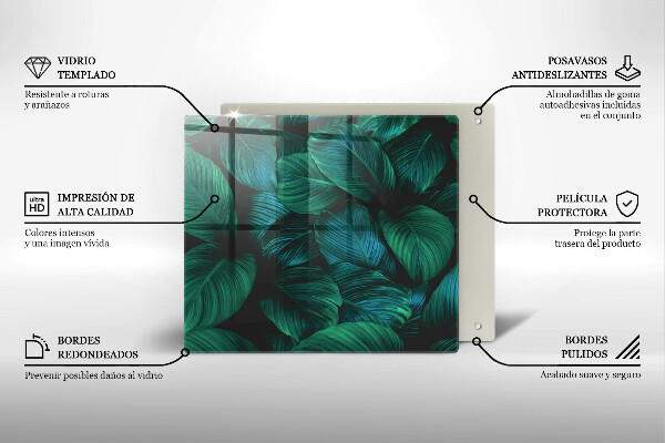 Copertura piano induzione Foglie della giungla