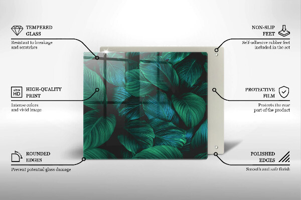 Copertura piano induzione Foglie della giungla