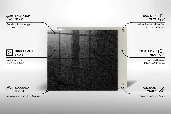 Copri piano cottura Trama di pietra