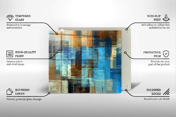 Copri piano cottura Sfondo dipinto