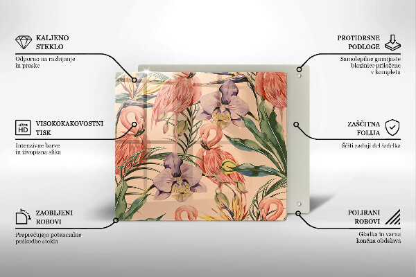 Copri piano cottura Illustrazione dei fenicotteri