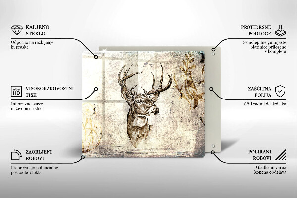 Copri piano cottura Illustrazione degli animali dei cervi