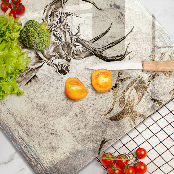 Copri piano cottura Illustrazione degli animali dei cervi