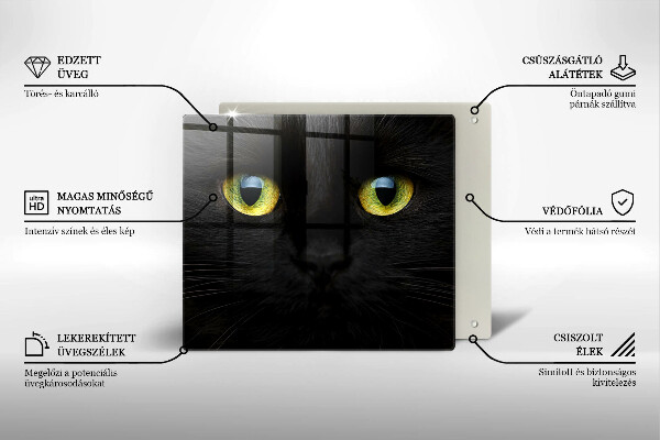 Copri piano cottura Occhi di gatto animale