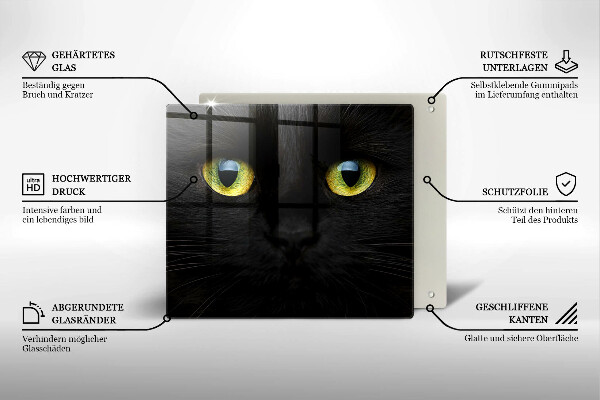 Copri piano cottura Occhi di gatto animale