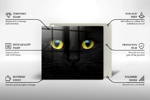 Copri piano cottura Occhi di gatto animale