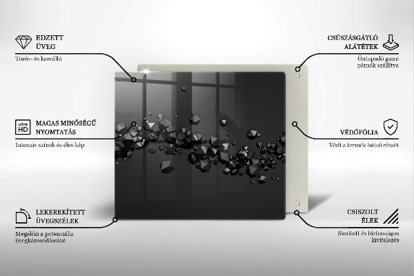 Copri piano cottura Astrazione di forme 3D