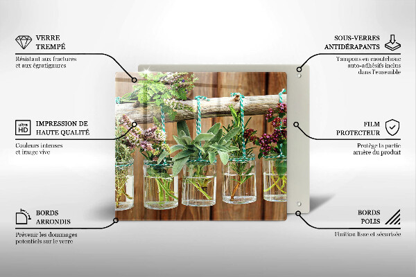 Copri piano cottura Annata di piante di erbe
