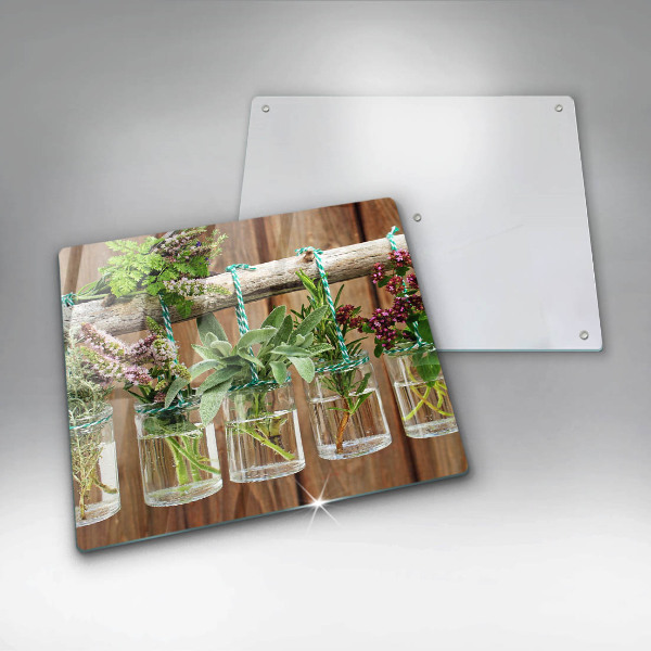 Copri piano cottura Annata di piante di erbe