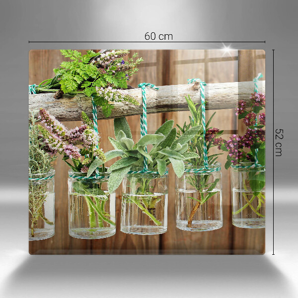 Copri piano cottura Annata di piante di erbe