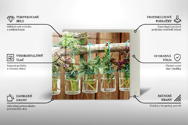 Copri piano cottura Annata di piante di erbe