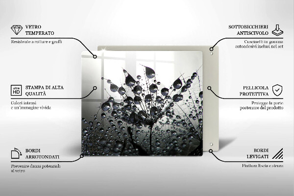 Copertura piano induzione Denti di leone e rugiada