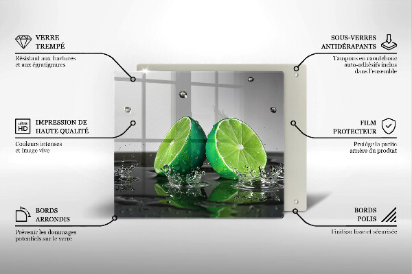 Copri piano cottura Lime succosi e acqua