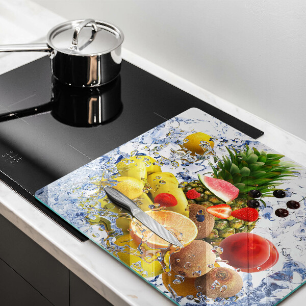 Copri piano cottura Frutta succosa e acqua