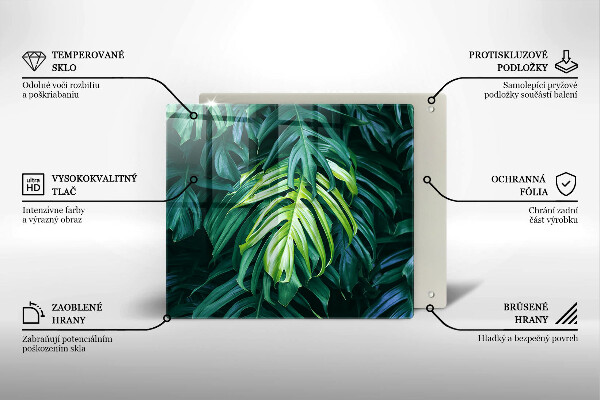 Copri piano cottura Foglie selvatiche di monstera