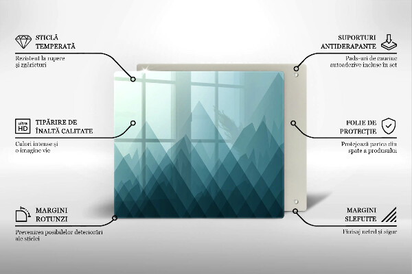 Proteggi piano induzione Montagne astratte