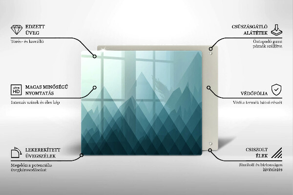 Proteggi piano induzione Montagne astratte