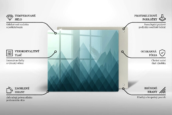Proteggi piano induzione Montagne astratte
