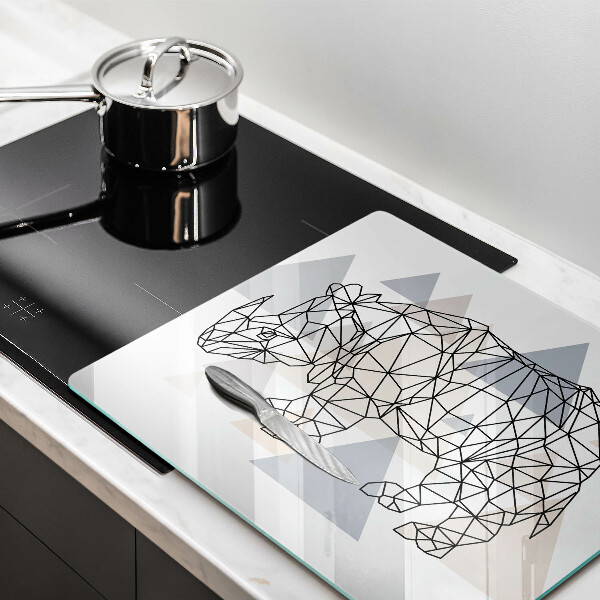 Proteggi piano induzione Rinoceronte di linea artistica