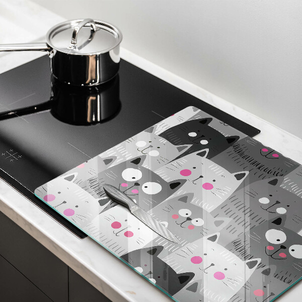 Copri piano cottura Illustrazione dei gatti