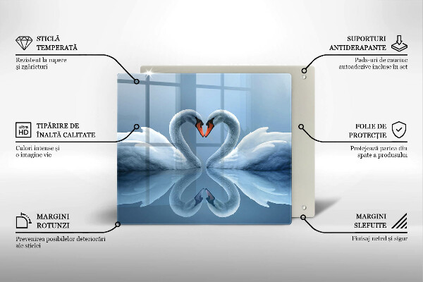 Copertura piano induzione Due cuori di cigno