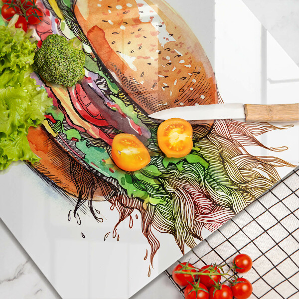 Copertura piano induzione Disegno dell'hamburger