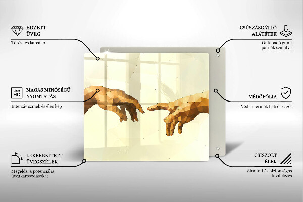 Copri piano cottura Creazione delle mani di Adamo