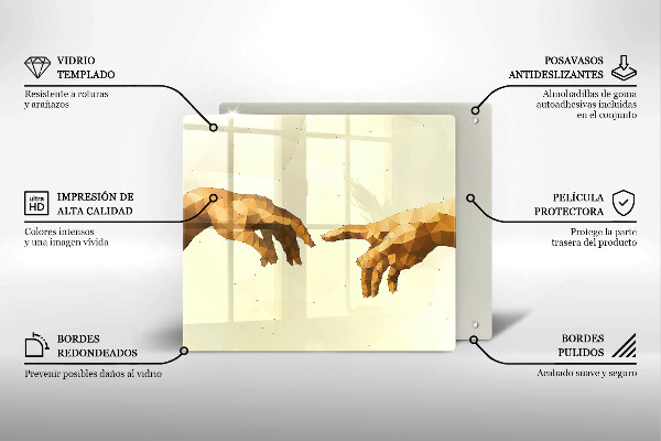 Copri piano cottura Creazione delle mani di Adamo