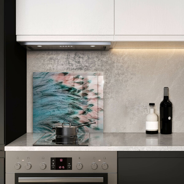 Copri piano cottura Piume di uccelli boho