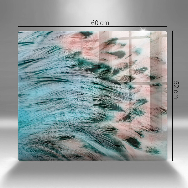 Copri piano cottura Piume di uccelli boho