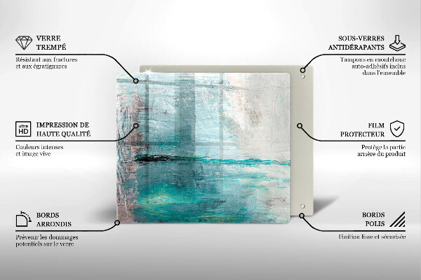 Copri piano cottura Dipinga lo sfondo di astrazione