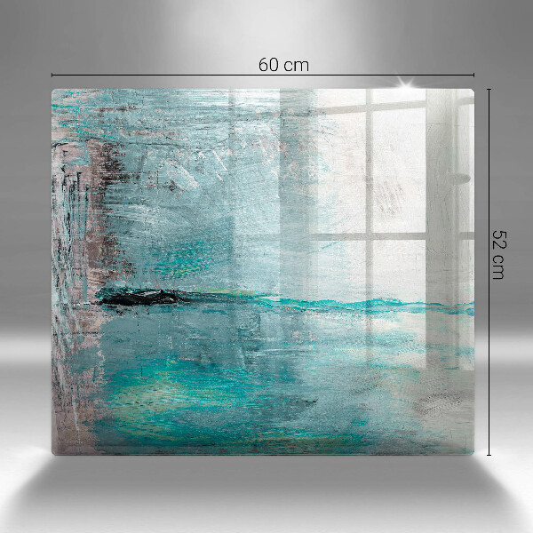 Copri piano cottura Dipinga lo sfondo di astrazione