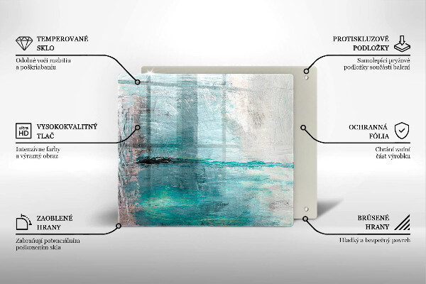 Copri piano cottura Dipinga lo sfondo di astrazione