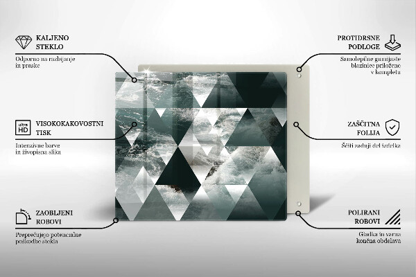 Copri piano cottura Triangoli e acqua
