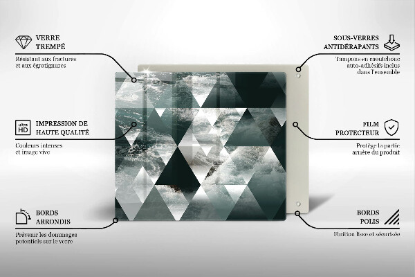 Copri piano cottura Triangoli e acqua