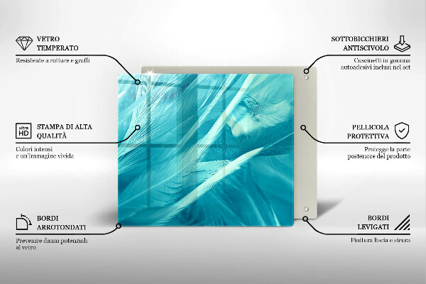 Copri piano cottura Piume delicate