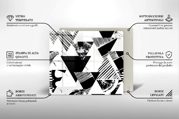 Copri piano cottura Triangoli geometrici