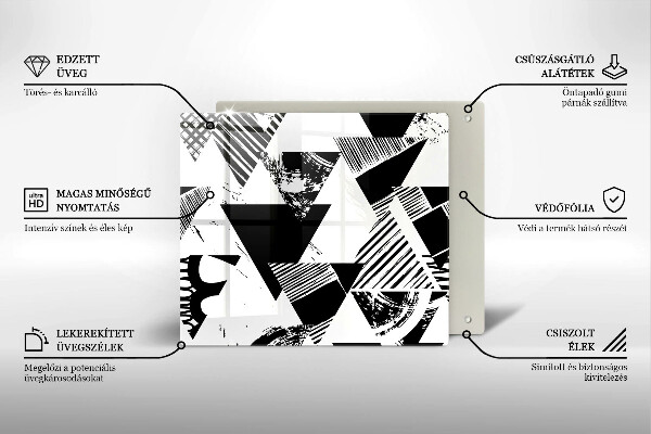 Copri piano cottura Triangoli geometrici