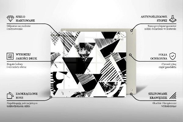 Copri piano cottura Triangoli geometrici