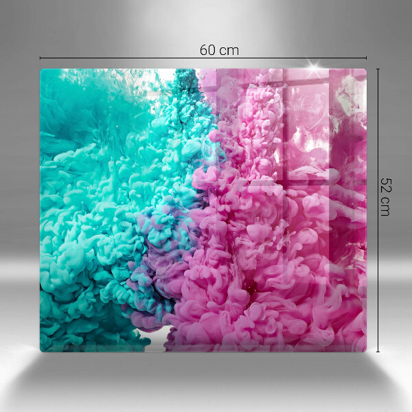 Proteggi piano induzione Fumo rosa-turchese