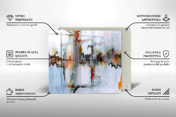 Copri piano cottura Pitture astratte