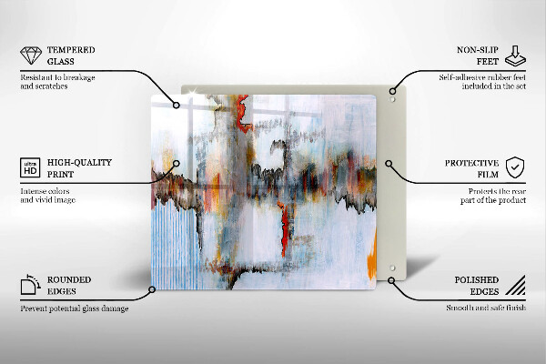 Copri piano cottura Pitture astratte