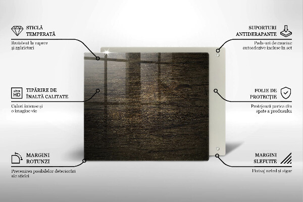 Copri piano cottura Struttura della corteccia di legno